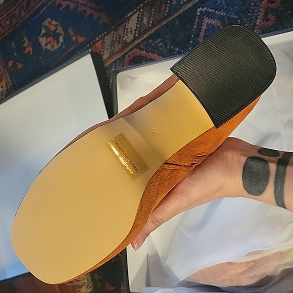 SOLD Anthro Silent D Otto Platform Boots in Rust / Orange - sz 8 EU 39 - Picture 5 of 7